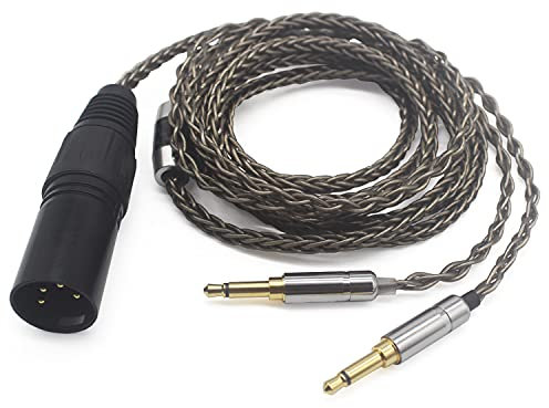 Youkamoo 4 Pin XLR Balanced Replacement Cable Compatible with Denon AH-D600 AH-D7200 AH-D7100 AH-D9200 AH-D5200 Focal Elear Headphones