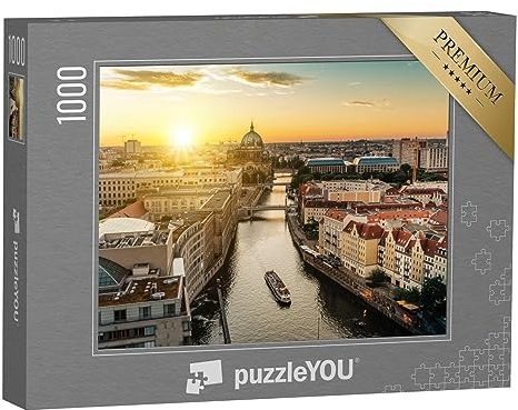 puzzleYOU: Puzzle 1000 Teile „Blick über die Skyline von Berlin“ – aus der Puzzle-Kollektion Berlin, Deutsche Städte