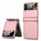 COQUE Custodia Galaxy Z Flip 3 5G, Guscio Pieghevole a Cerniera all-Inclusive, Cover Pieghevole per Telefono per Samsung Galaxy Z Flip 3 5G-Rosa