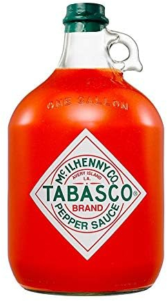 TABASCO® Original Red Pepper in Giant Format (3.8L, 1 Gallon) - Ideal for True Lovers of TABASCO Authentic Flavor - Perfect for Professional Kitchens, Large Events, or Spicy Food Enthusiasts at Home.