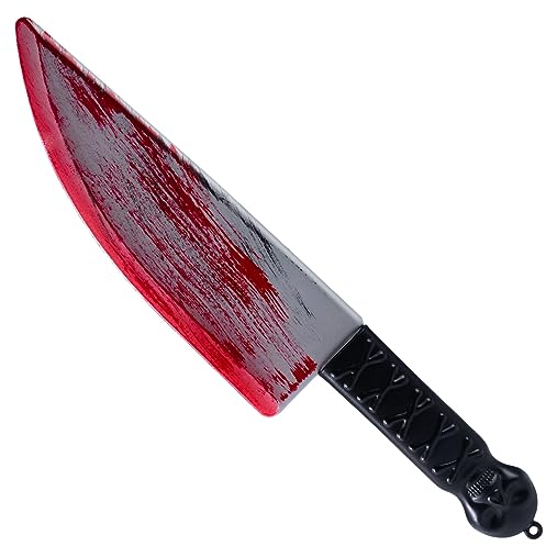 Spooktacular Creations Cuchillo de Plástico Falso para Halloween, Arma de Juguete, Accesorio de Disfraz de Terror