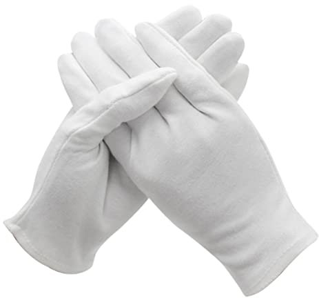 DOITOOL Weiße Leichte Baumwollhandschuhe Mehrzweck-arbeitshandschuhe Schutz Für Die Industrielle Reinigung Gartenarbeit Salongebrauch