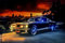 Samarkand - Lights LED-Bild mit Beleuchtung LED- Bilder Leinwandbild 65 x 45 cm Leuchtbild AUTO/MUSTANG/US CAR