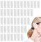 Geebymol 200 Pack Disposable Ear Protectors Clear Ear Covers for Shower Waterproof Shower Ear Cover, Clear Disposable Ear Protectors for Hair Dye, Shower, Bathing, Salon, Spa, Home, Hotel