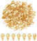 UNICRAFTALE 80 pz 24K Placcato Oro Collana Fermagli In Acciaio Inox Moschettone cheusura 9mm Gancio di Fissaggio Catena Fine Fermagli per La Creazione di Gioielli