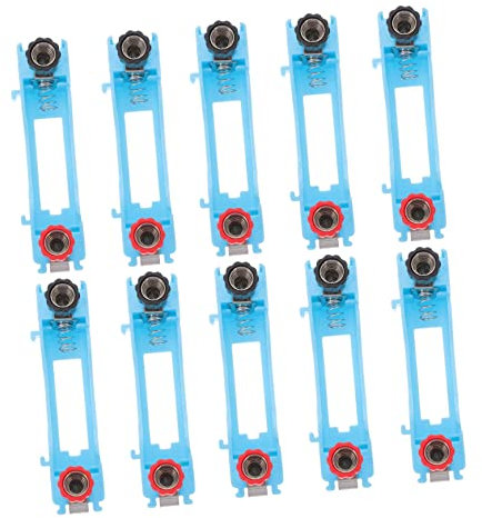 ERINGOGO 10pcs Physical Battery Base Set for Physics Experiments Aa Battery Holders for Teaching and Laboratory Use Educational Supplies for Middle School Science