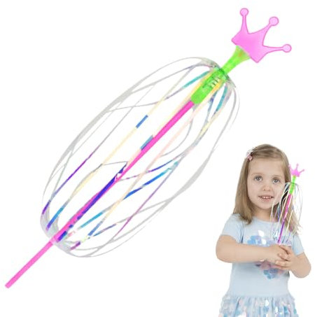 Jouet Coloré - Jouet | Jouet Actif En Plein Air, Baguette à Bulles De Tournante Magique Magique Arc-en-ciel, Baguette Rotative Interactive, Jeux De Sacs