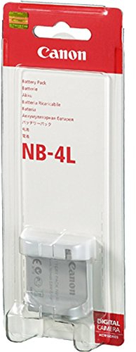Canon NB-4L Batterie Lithium-Ion pour Ixus 255HS/IXUS 130/120 IS/110 IS/100 IS/80 IS/75/70