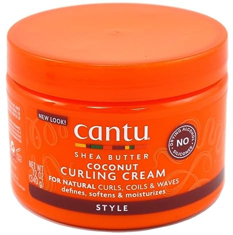 Cantu Natural Hair Coconut Curling Creme 12 Ounce Jar (354ml) (3er-Pack)