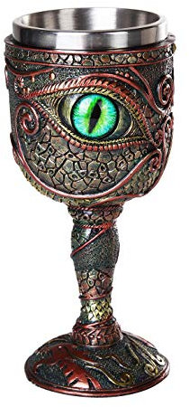 Pacific Trading Eye of The Dragon Goblet Chalice Wine Cup New