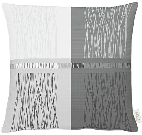 Apelt Como 49X49 Fb.89 Kissenhülle, Polyester, Grau/weiß, 49 x 49 x 0.5 cm, 1 Einheiten