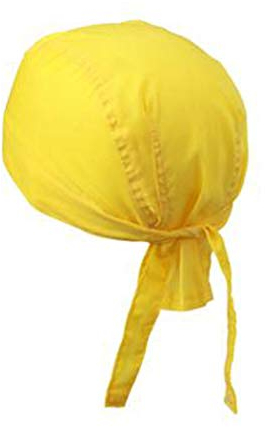noTrash2003 Design Bandana Cap Mütze Kopftuch für Sport und Freizeit (Sun Yellow)