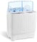 ZENY - Lavadora portátil compacta, de doble tina, capacidad de 18 libras, mini lavadora secadora para departamento, RV, viajes, semiautomática, lavadora de 12 libras, hiladora de 7 libras
