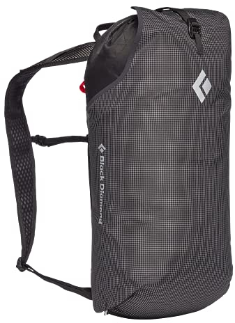 Black Diamond Trail Blitz 16 Pack Kariert-Schwarz - Minimalistischer multifunktioneller Bergsportrucksack, 16l, Größe 16