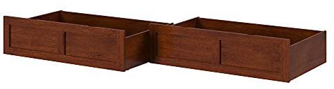 Atlantic Furniture Bettschublade aus Walnussholz, 2 Stück
