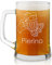Maverton Boccale per la Birra in vetro con personalizzazione - capienza 500 ml - H12 cm x Ø8,5 cm - ottima idea regalo per le feste perfetto per ogni uomo amante della buona Birra - buona pinta