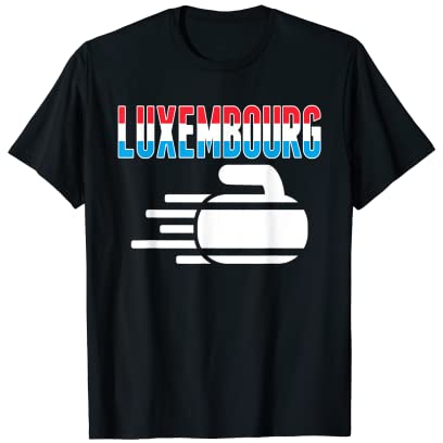 Luxembourg Curling Fans Luxembourgish Lockenwickler Wintersport T-Shirt