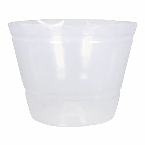 INNA-Glas Kunststoff Einsatzgefäß KIPA für Pflanzkörbe, wasserdicht, klar, 12 cm, Ø 12 cm - Topfeinsatz