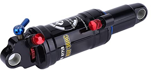 SUNGOOYUE Mountainbike-Stoßdämpfer, Fahrrad-Hinterradaufhängung, Mountainbike-Stoßdämpfer, 165 Mm Stahl, Einstellbare Dämpfung, Zubehör für Hinterraddämpfer, Schwarz