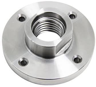 Holzdrehstärte 3 Zoll 75mm Flansch Frontplatte Holz Drehmaschine Chuck M33 X 3,5 Faden Gesichtsplatte Holzbearbeitung Drehwerkzeuge Zubehör (Color : 1inchX8TPI)