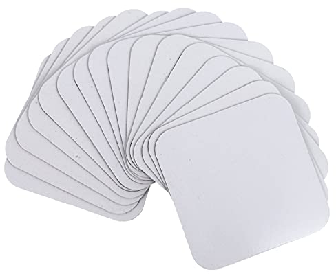 MDF Kühlschrankmagnete, magnetisch, Whiteboard, Sublimation, blanko, Kühlschrankmagnete für Küche, Büro, 16 Stück, dekorativer quadratischer Kühlschrankmagnet, blanko, DIY, Metall, magnetische