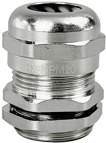 TRU Components Kabelverschraubung M20 Messing vernickelt 1 Stück TC-10302832