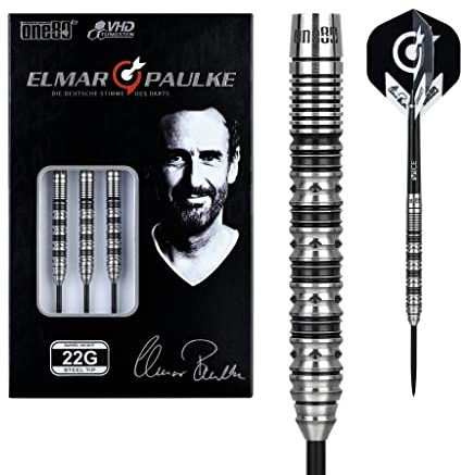 ONE80 Steel Dart Signature Elmar Paulke VHD V2 Dartpapst 90% Tungsten Steeltip Dart Steeldart