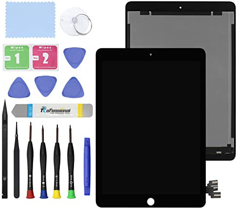 GBOLE 9,7 Zoll (24,6 cm) LCD-Display für iPad Pro 2016 A1673 A1674 A1675 LCD-Display Glas Touch Digitizer Premium Kit mit Werkzeug – Schwarz