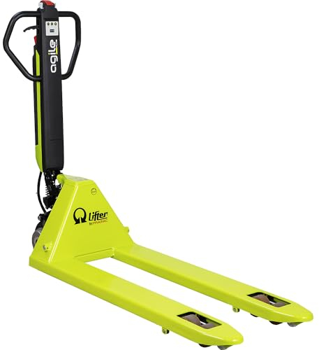 Pramac | Semi-Elektro-Paletthubwagen Agile Plus | Tragfähigkeit 1200 kg | QuickLift | Gabel-LxB 2000 x 525 mm