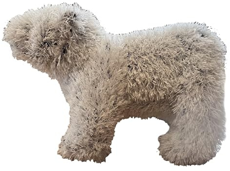foolonli Gartendekoration Grasfigur Eisbär Bär Weiß Dekofigur aus Kunstrasen 40 cm Lang wetterfest by Kögler