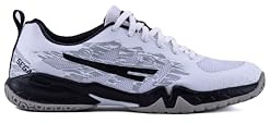 Sega RP24 Power Badminton Shoes Men Indoor and Outdoor Court Trainers. Non Marking Power Cushion Anti-Slip Breathable (White, UK Footwear Size System, Adult, Men, Numeric, Medium, 10)