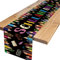 Tischdeko Einschulung,Schwarz Schulanfang Deko Tischläufer Tischband für Schulkind Schulanfang Schuleinführung Schulstart Party Dekoration 180 x 35cm