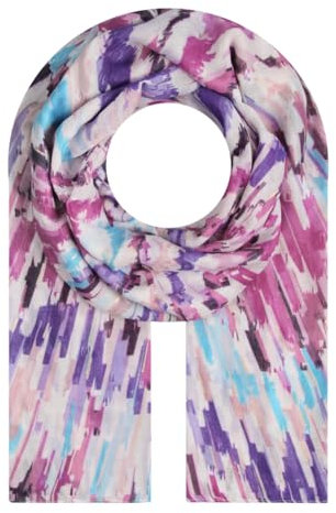 Majea Damen Halstuch Tuch Kopftuch Schal Damen-Schal Stola (pink 11) mit Metallic-Print, 180cm x 90cm, 100% Viskose, Maschinenwäsche