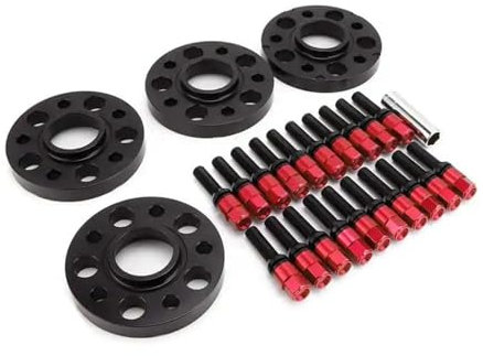 Auto 20mm Spurverbreiterungssatz 5x112 66,56mm Für B&MW F40 F45 F46 F48 F49 G01 G02 G05 G07 G11 G20 G29 G30 G30 G31 G32 Spurverbreiterung (Color : Rot)