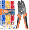 Pince à Sertir Preciva, 0.5-6mm², 18 Types, 400pcs Cosses Electriques, AWG20-10, Isolées pour Réparations Électriques