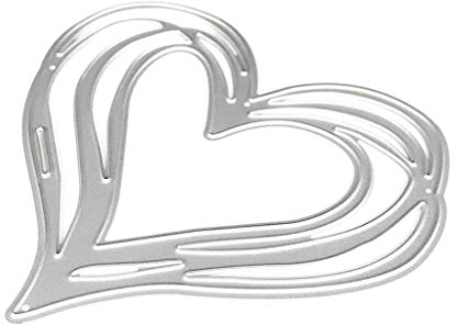 SUCHUANGUANG Metall-Stanzschablone für Scrapbooking, Alben, Stempel, Papierkarten, Prägung, Herz