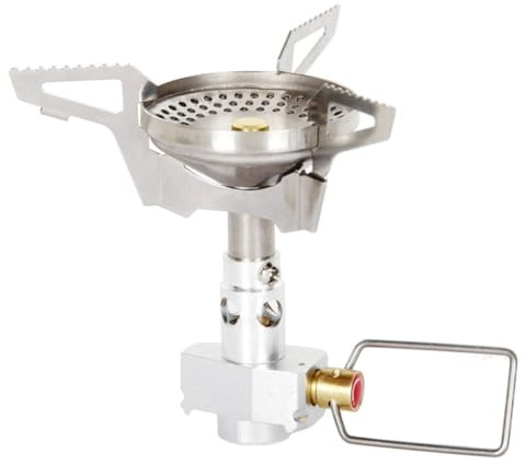Poggapp Camping Brûleur à Gaz Réchaud Bouteille D'Essence Portable Mini Réchaud Voyage en Plein Air Trekking Randonnée Cuisinière Facile à Installer