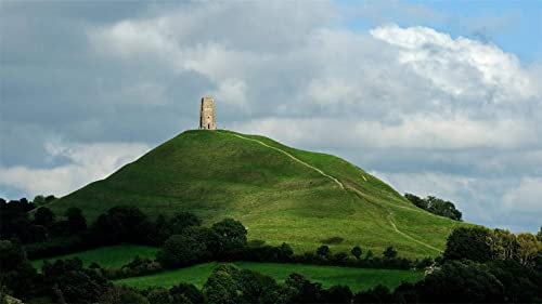 Glastonbury Tor And St. Michael'S Tower, England, Puzzle 1000 Pieces Jigsaw Puzzles for Adults and Child 50x70CM