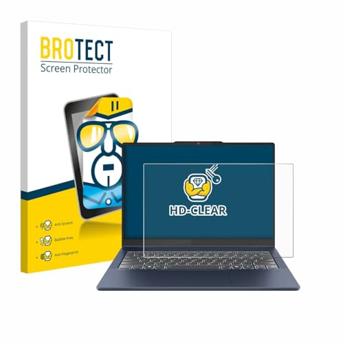 BROTECT Schutzfolie für Lenovo IdeaPad 5 2-in-1 Gen 10 14 | Transparenter Displayschutz Made in Germany Klare Displayschutz-Folie Clear Einfache Montage Case-Friendly Displayfolie