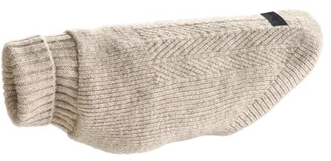 Hunter Hundepullover GENF, Farbe: beige, Strickpullover für kalte Tage, weich, anschmiegsam, recyceltes Polyester, waschbar, umgschlagbarer Halskragen, hohe Elastizität, Größe: 50