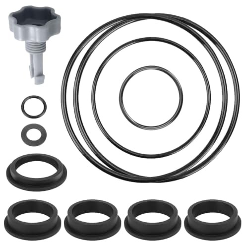 LQTSLFM Sandfilteranlage Ersatzteile Set, 1 Luftablassventil und 11 O-Ring Dichtungen, Sandfilter Ersatzteile, Spannring Sandfilteranlage, Pool Zubehör, für Sandfilteranlage, Pool-Sandfilter
