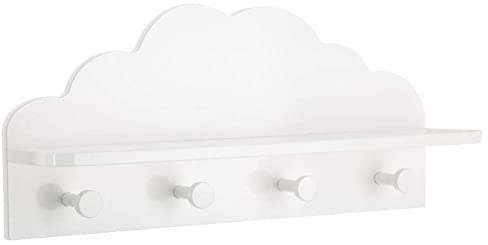 Atmosphera - Kleiderhaken für Kinder Wolke - weiß 22 × 48 cm - Weiß