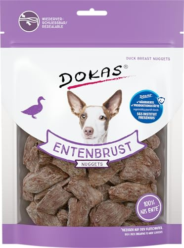DOKAS Gefriergetrocknete Premium Nuggets für Hunde – Idealer Snack für zwischendurch