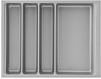 Modern Life Besteckeinsatz Scoop II, für Korpusbreite 450 mm, Silber, harmonisch, Rechteckig