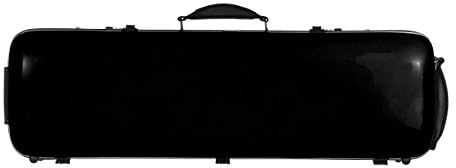 Geigenkoffer Fiberglass Safe Oblong 4/4 schwarz M-Case + Musiktasche