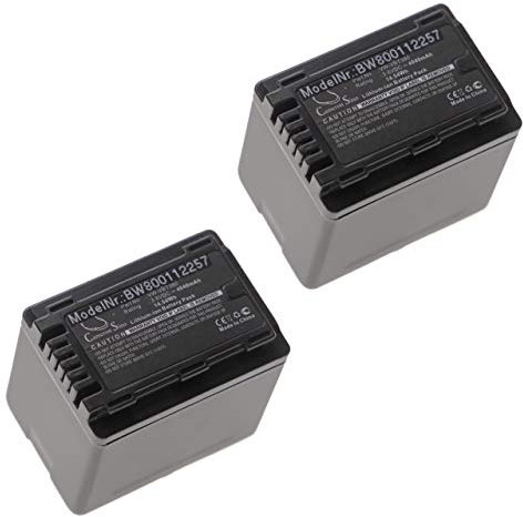 vhbw 2X Akku kompatibel mit Panasonic HC-VX870, HC-V770EB, HC-V750EB, HC-V777, HC-VX878, HC-V757 Videokamera Camcorder (4040 mAh, 3,6 V, Li-Ion)