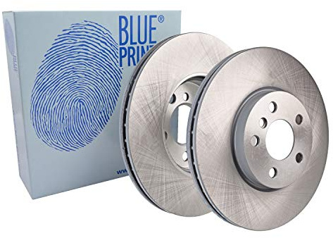 Blue Print ADB114322 Brake Disc Set (2 Brake Disc) front, internally ventilated, No. of Holes 5