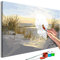 murando - Malen nach Zahlen Strand Meer 50x40 cm Malset mit Holzrahmen auf Leinwand für Erwachsene Kinder Gemälde Handgemalt Kit DIY Geschenk Dekoration n-A-0750-d-a