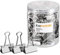 kwmobile 50x Foldback Klammern Set - 50x 32mm - Vielzweckklammer Büro Dokumenten Clips - Metall Maul Klammer Klemmen in Silber