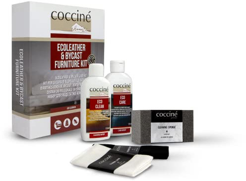 Cocciné - Set Reinigung | Kunstleder Sofa | Polstermöbel | Textil | Pflegemittel | 150 ml |